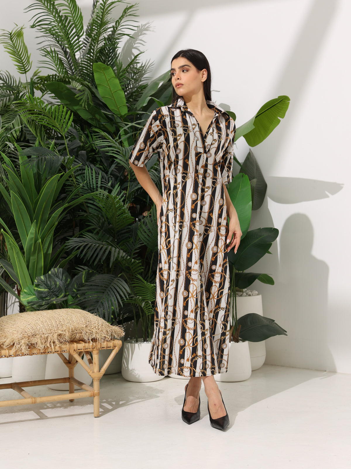 Black & White Chain Dress