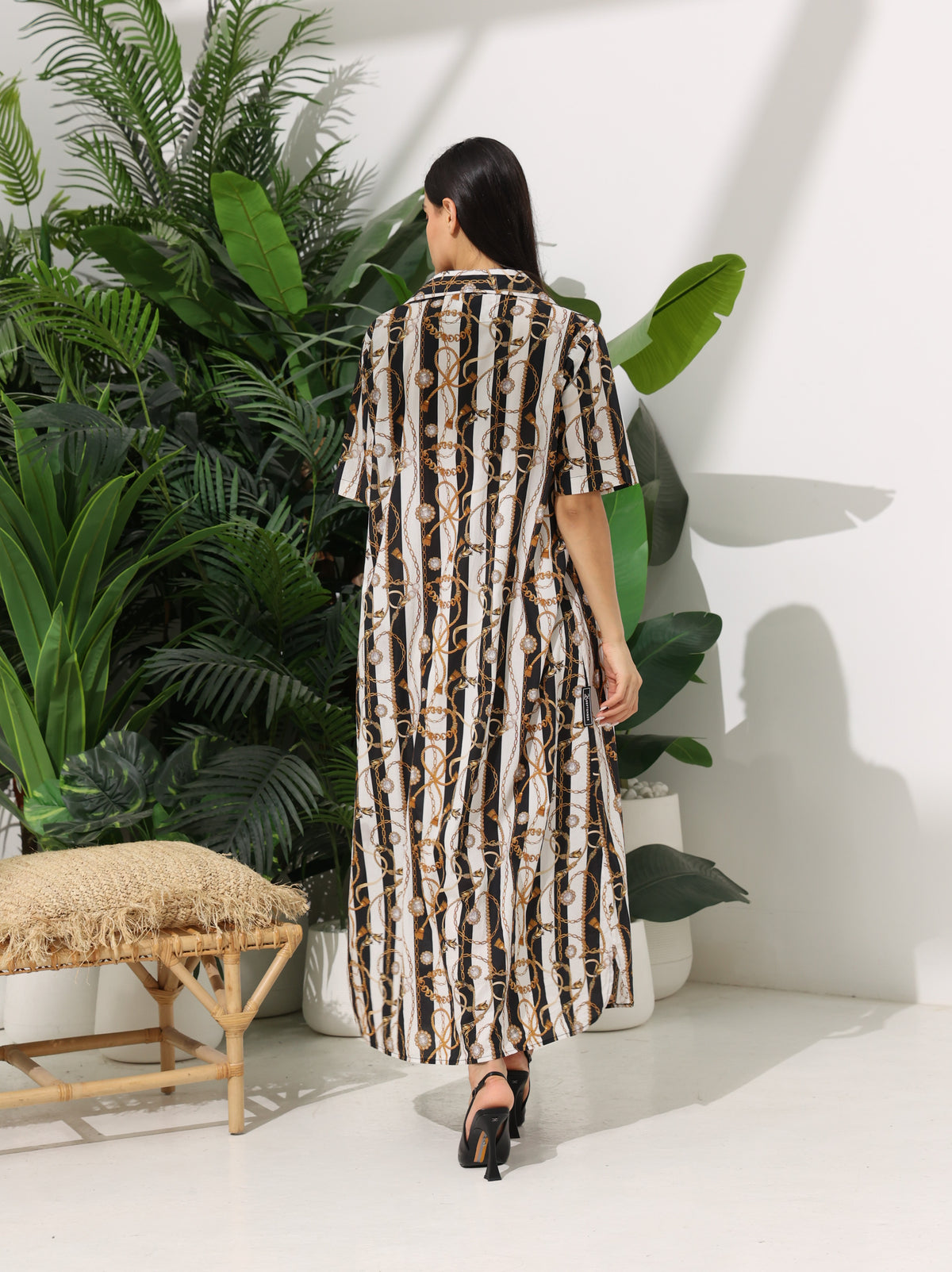 Black & White Chain Dress