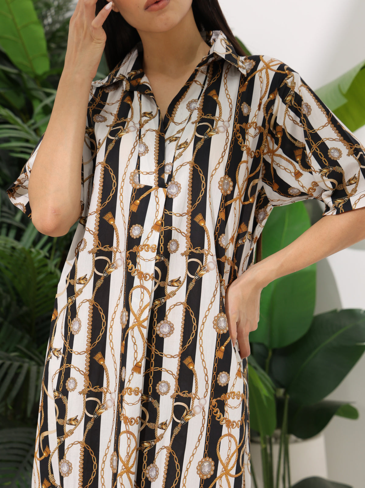 Black & White Chain Dress